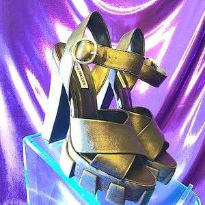 Steve Madden Roxi Mega Lug Sole Platform Sandals (WORN)